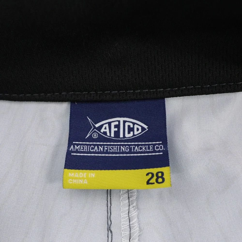 NEW AFTCO AFTECH Topo Print Board Shorts Grey Mens 28 Inseam 8